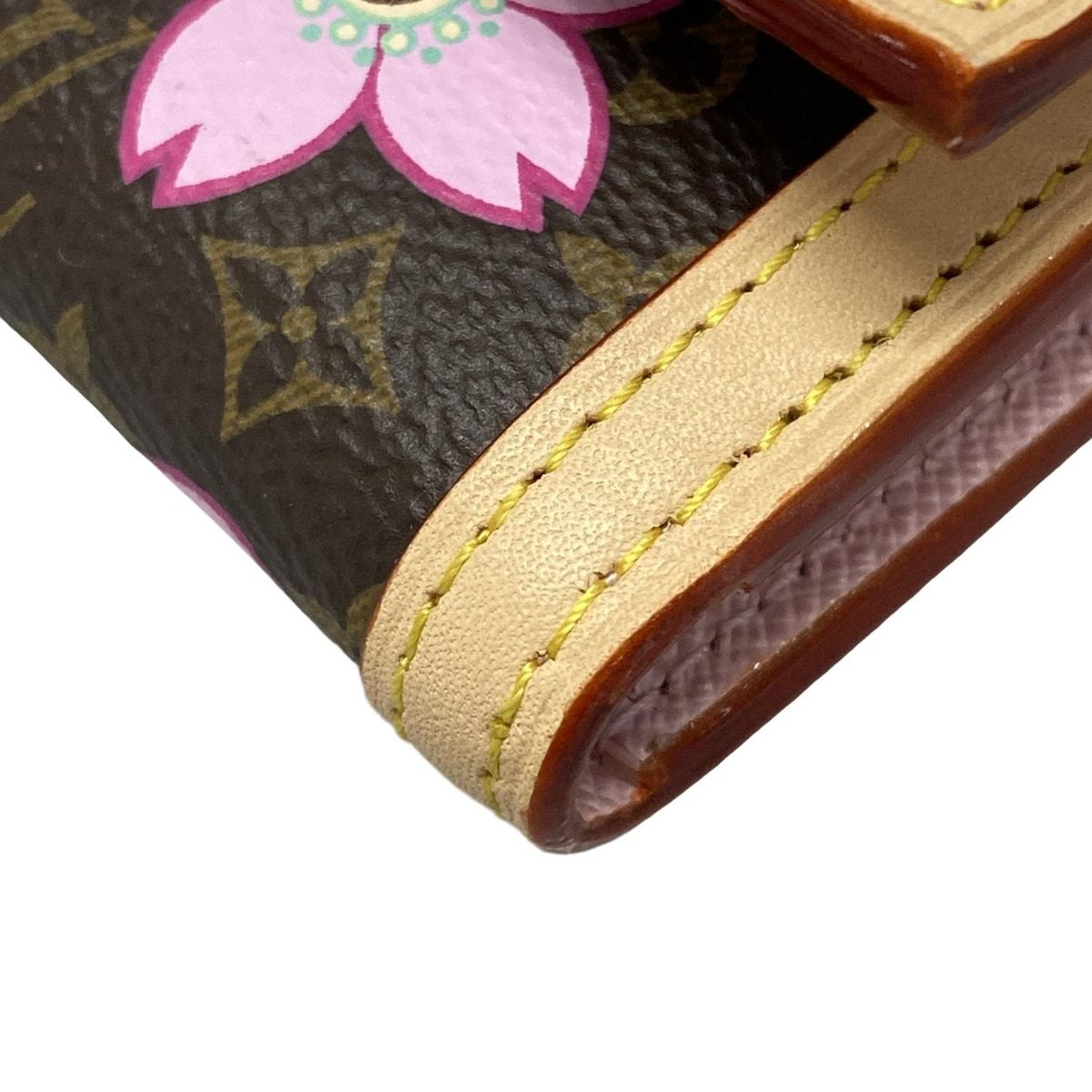 ルイヴィトン 3つ折り財布 モノグラムチェリーブラッサム美品 LV × TM  