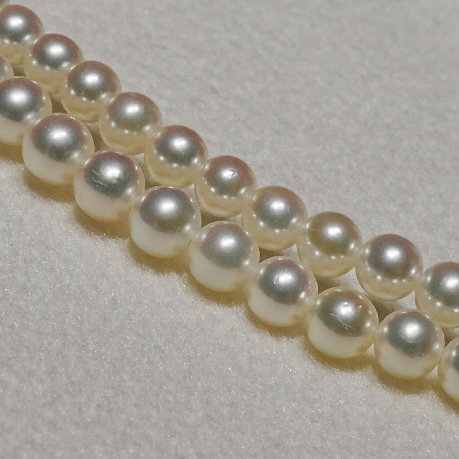 美品 ミキモト K18 アコヤ ベビーパール ネックレス 真珠/25-1096M