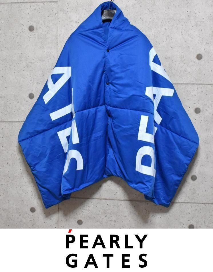 新品 PEARLY GATES パーリーゲイツ ロゴ 中綿ストール ポンチョ ストール 保温 防寒