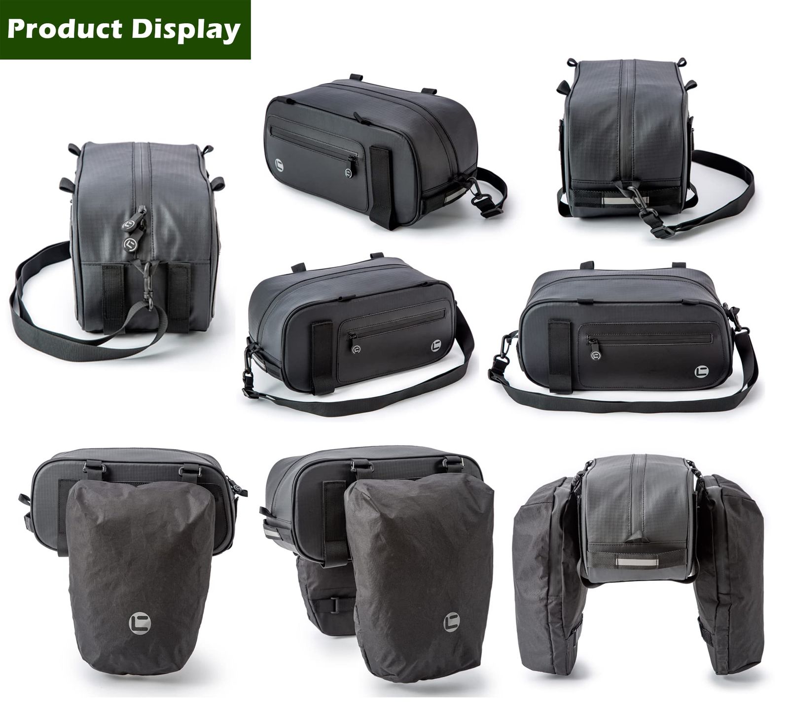 BAIGIO 自転車トランクバッグ 防水 サイクリングパニアバッグ 多機能ショルダーパック : BAIGIO 自転車トランクバッグ 防水 サイクリングパニア