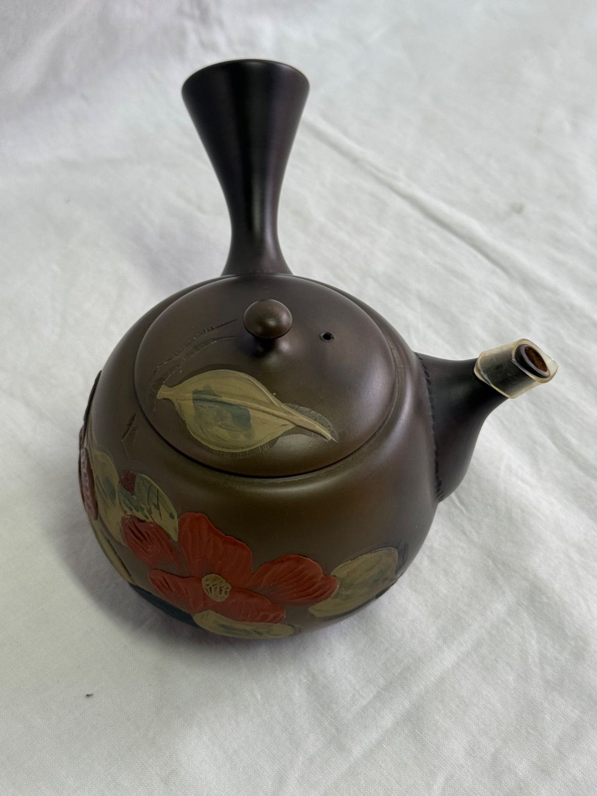 常滑焼 急須 伊藤昭陽 煎茶道具 作 - Yahoo 緑泥 彫り 紫砂急須 伊藤昭
