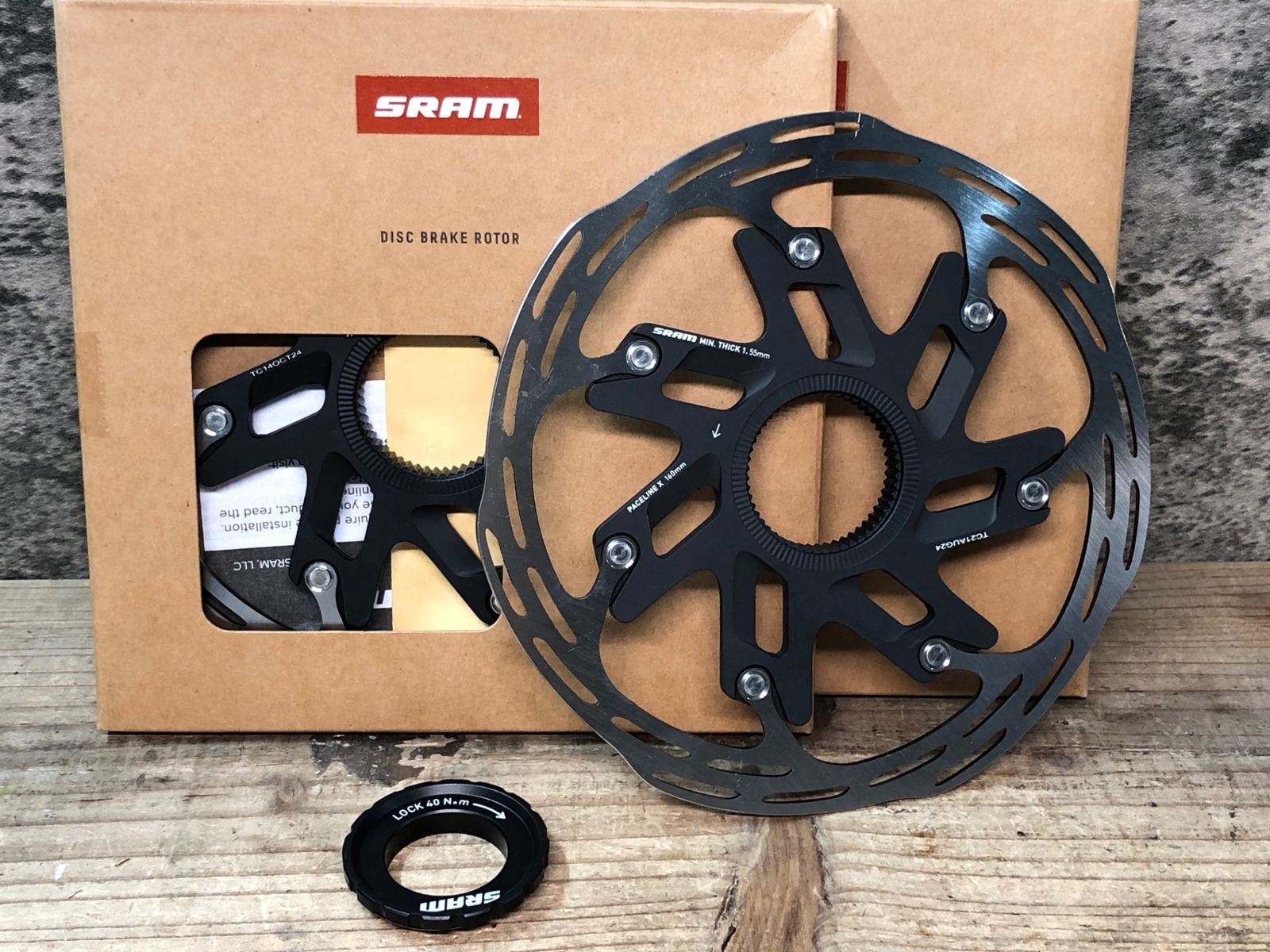 SRAM センターロック ディスクブレーキローター160mm 2枚セット