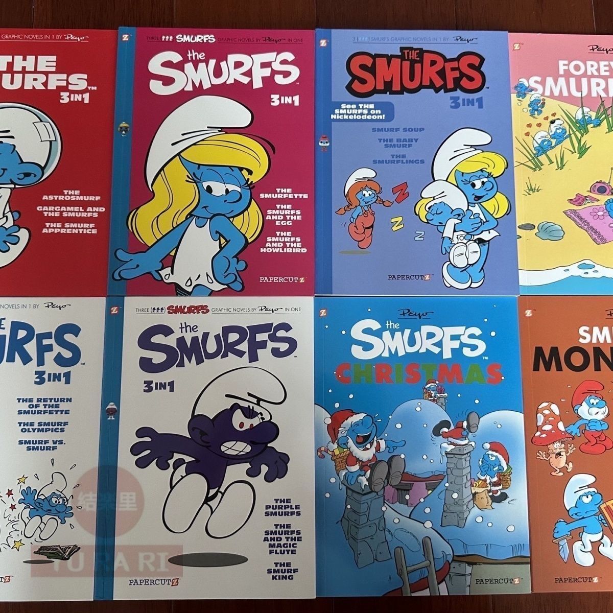 【新品未使用】The Smurfs 1-15 8册 英語　洋書#602