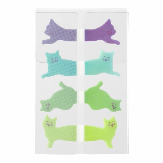 まとめ ミドリ フィルムふせん インデックス ネコ柄 19023 ×25セット