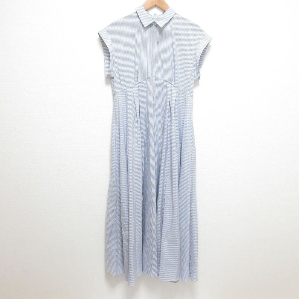 エブール　ロングフレアワンピース♡ 美品 24SS ebure エブール ライト コットン シルク ロング