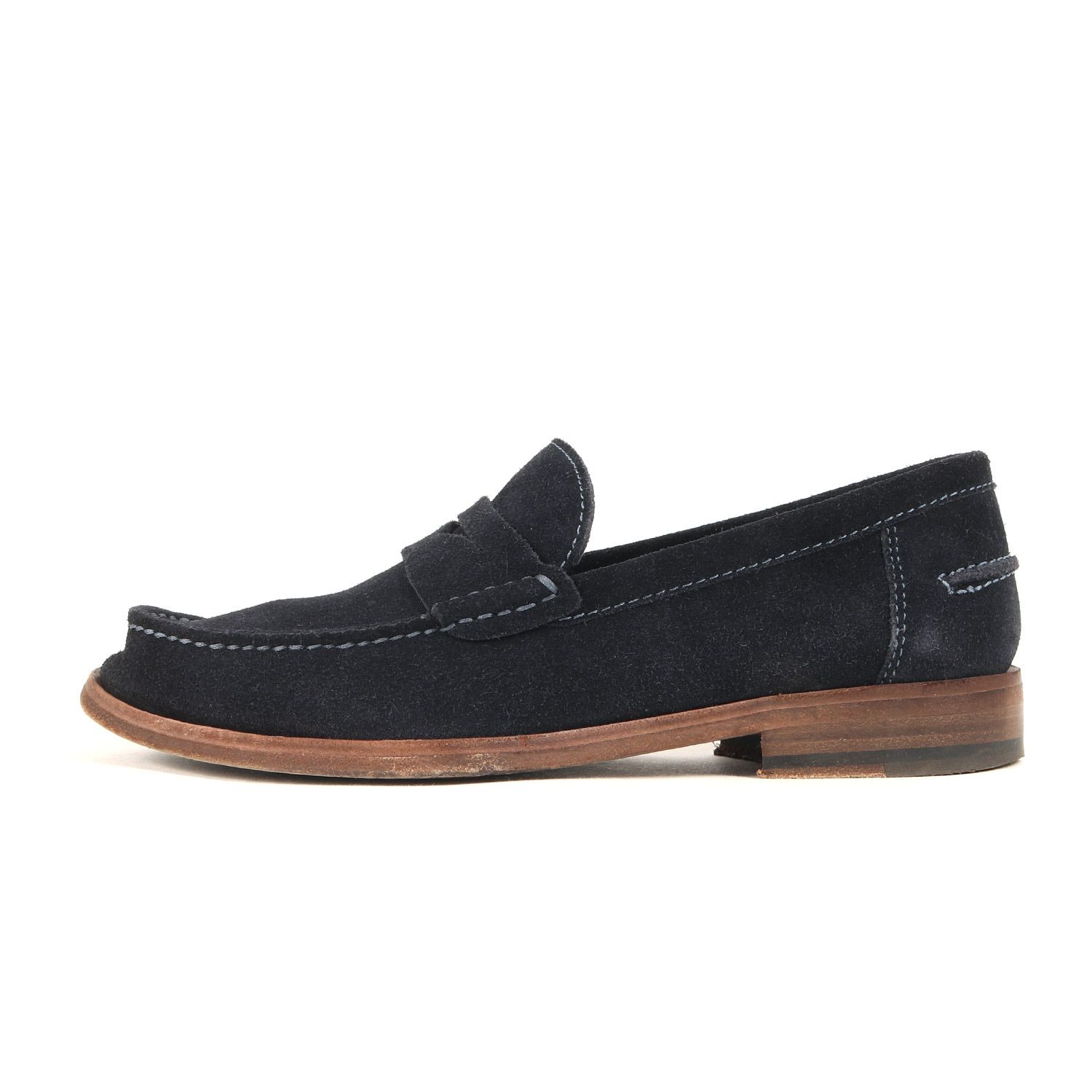 Paraboot パラブーツ サイズ 40 25.0cm | ガッサン スウェード コインローファー GASSIN|CUIR P 183545 | ネイビー 紺 | イタリア製 | シューズ 靴 メンズ