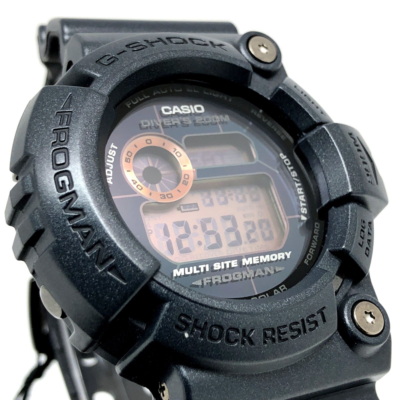 G-SHOCK ジーショック GW-200MS-1 フロッグマン メンインラスティブラック タフソーラー ダークブルー 2009年3月発売 - メルカリ