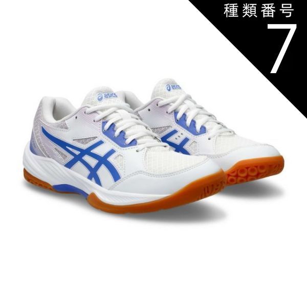 種類7 22.5cm 取寄せ アシックス シューズ GEL-TASK 3 WHITE SAPPHIRE 1072A082-104ゲルタスク ハンドボール ユニ 男女兼用 ASICS