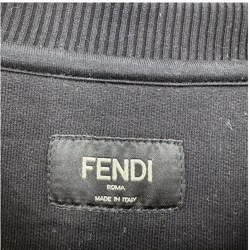 ♪FENDI フェンディ FY0178 グラデーション シャドウ エンボス スウェット トレーナー モノクロ 黒 ブラック×ホワイト L メンズ -  メルカリ