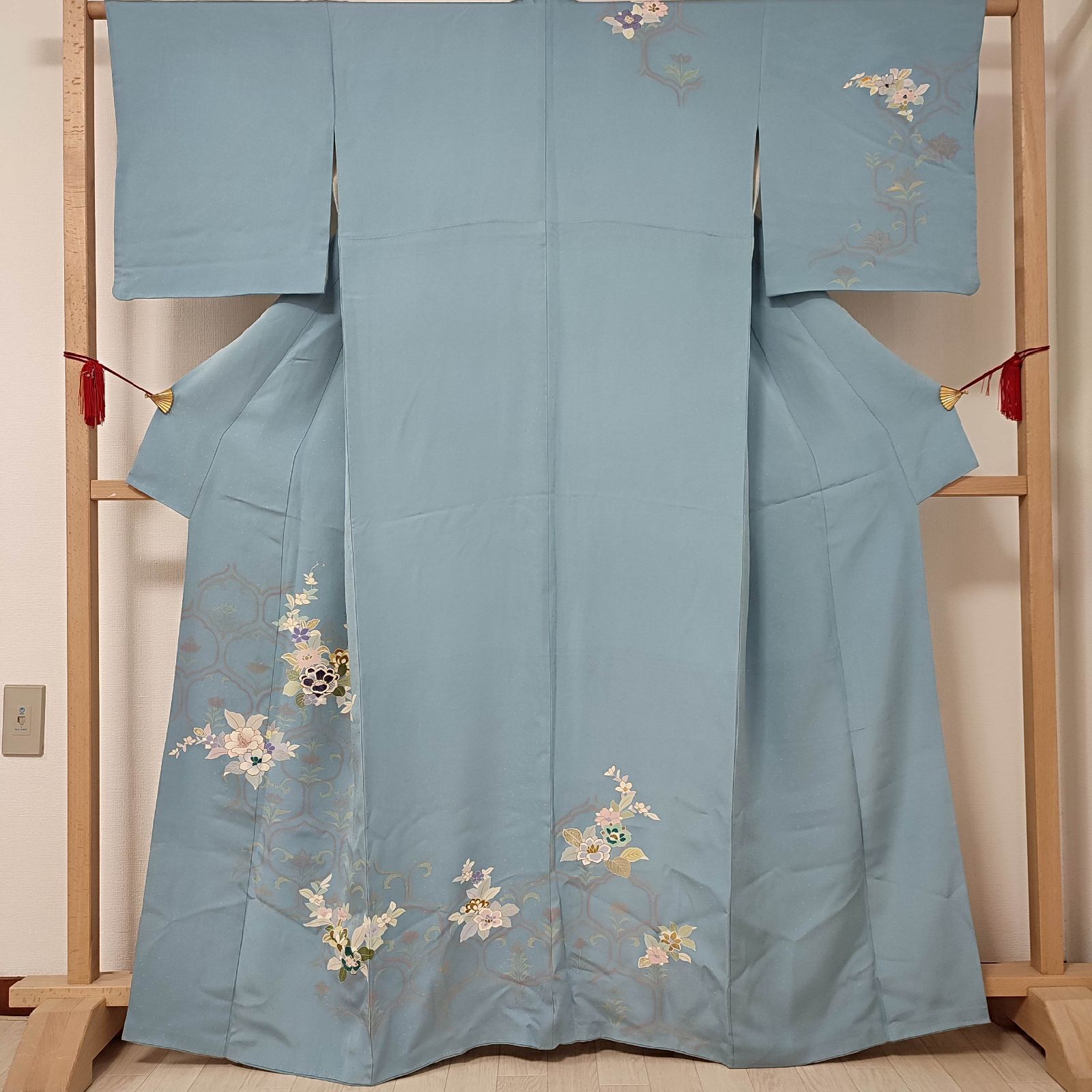 ❣️期間限定お値下げ❪7786❫ ❖ 紗袷 ❖ 訪問着(正絹) しつけ付 ❣️期間限定お値下げ❪7786❫ ❖ 紗袷 ❖ 訪問着(正絹) しつけ