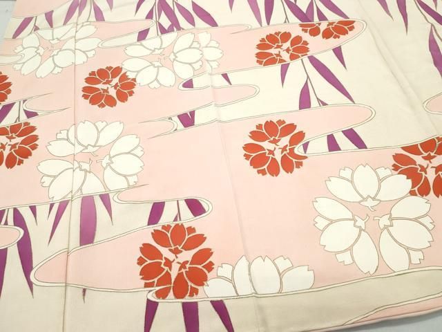 平和屋着物○訪問着 花籬文 金彩 松坂屋扱い 正絹 逸品 AAAZ0275zg