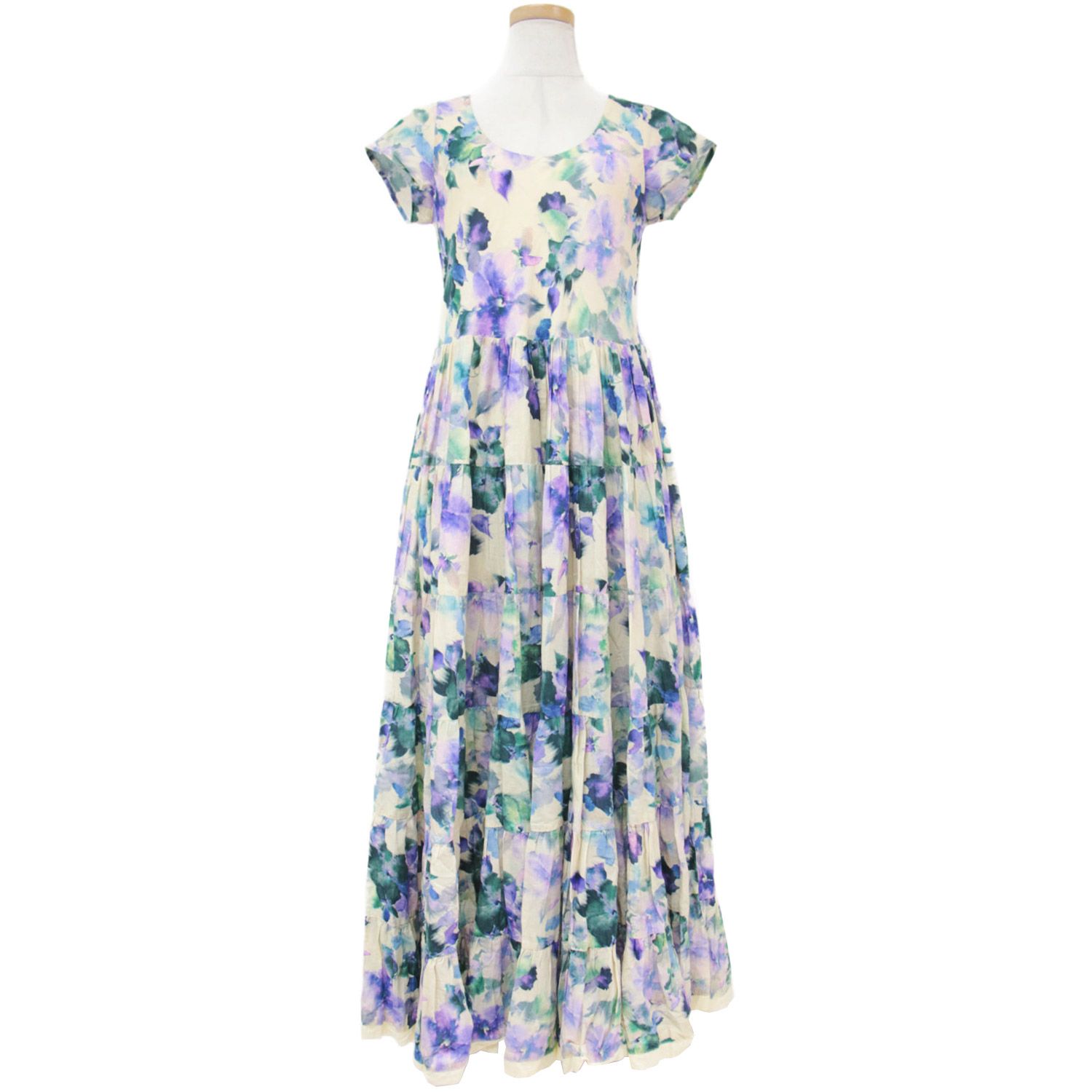 マリハ　草原の虹のドレス　パープル MARIHA♡ワンピース 草原の虹のドレス パープル 36 美品 MARIHA マリハ