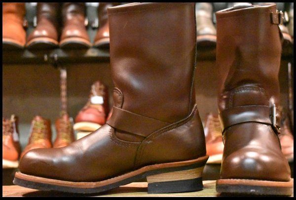 7D 09年 レッドウィング 2269 エンジニア チョコレート クローム ブラウン 茶 スチールトゥ 2967 ブーツ redwing HOPESMORE FD350
