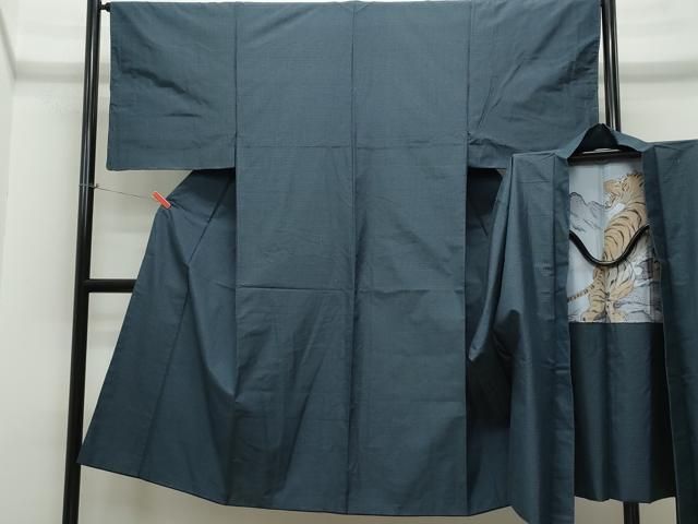 平和屋着物●男性 本場大島紬 アンサンブル 吉祥文 正絹 CAAR8131vf