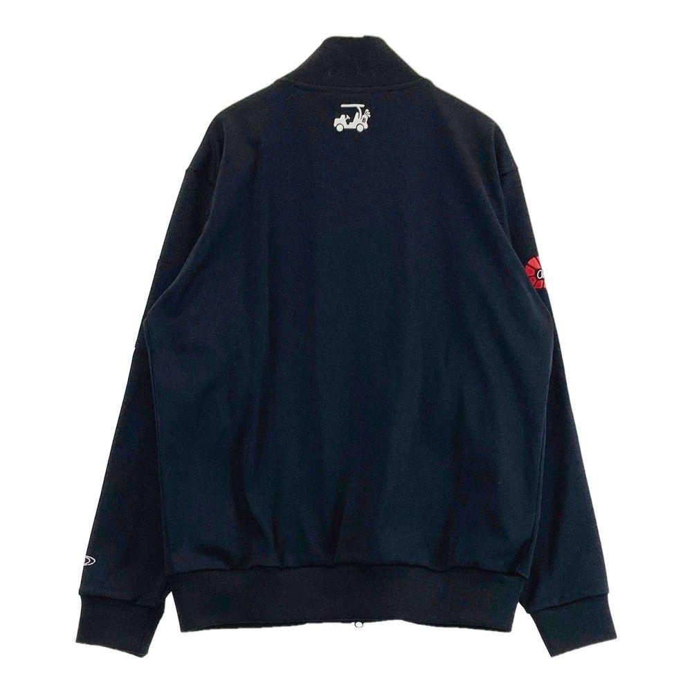サイズ：L BEAMS GOLF ビームスゴルフ  裏起毛 ジップジャケット  ブラック系 [240101422254] ゴルフウェア メンズ ストスト BEAMS GOLF ビームスゴルフ 裏起毛 ジップジャケット ブラック系