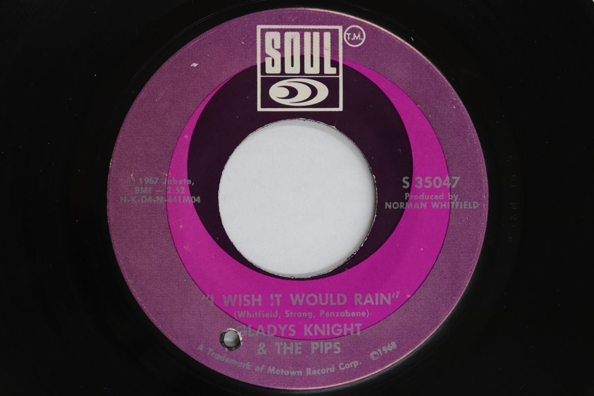 米7” Gladys Knight And The Pips I Wish It Would Rain S35047