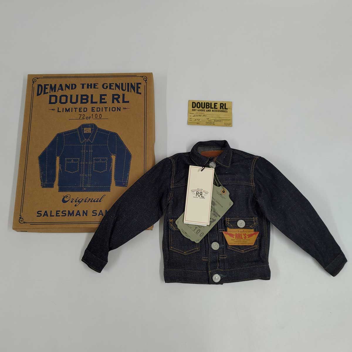 【未使用】RRL 世界限定100着 リミテッドエディション 日本製デニム ミニ ジャケット Limited Edition Mini Denim  Jacket