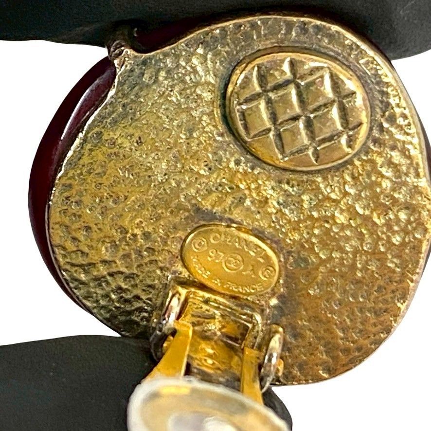 極 美品 97A シャネル ココマーク イヤリング アクセサリー 極 美品 97A シャネル ココマーク イヤリング アクセサリー