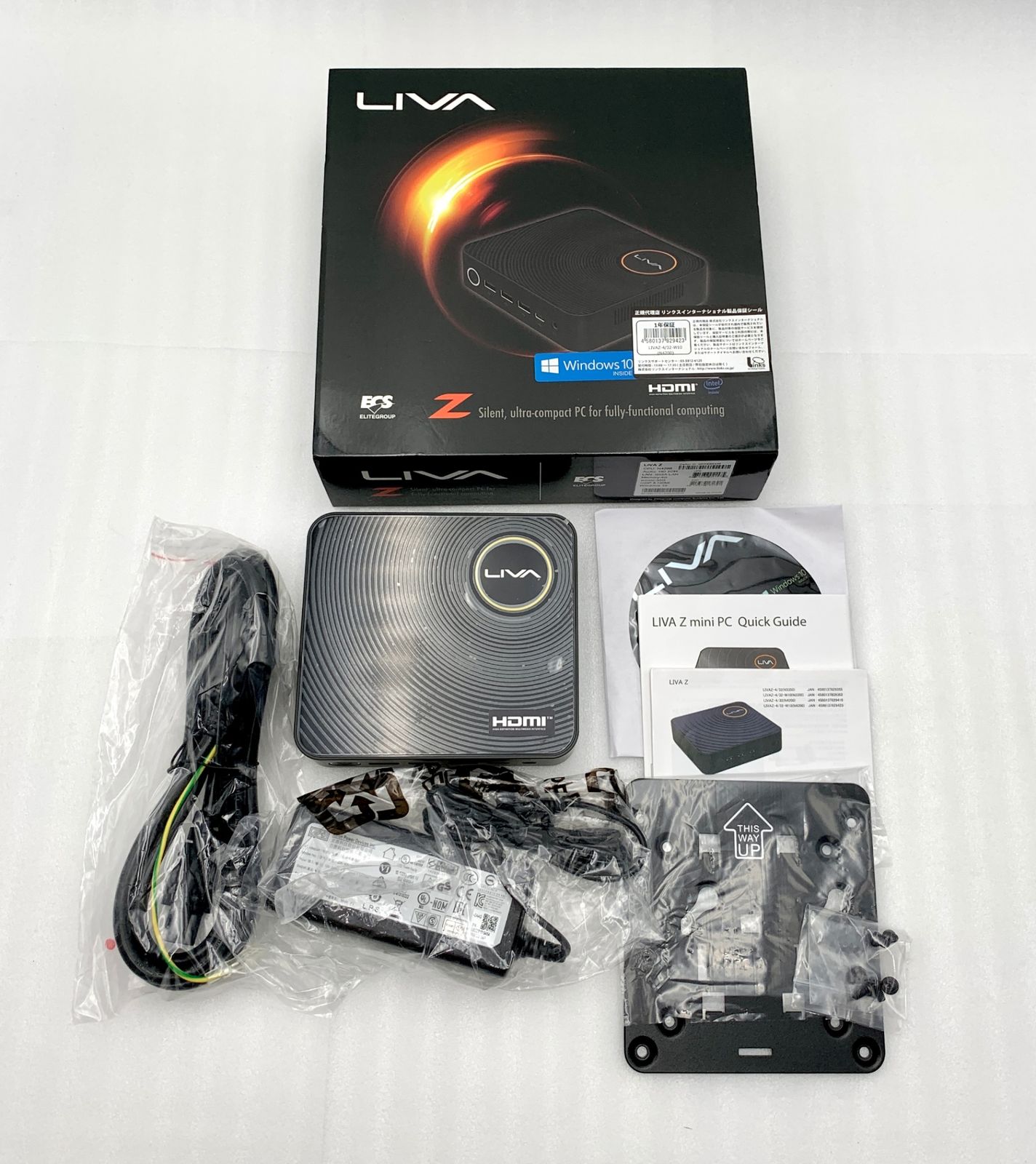 LIVA Zシリーズ Pentium N-4200 eMMC32GB メモリ 4GB 小型PC 小型 