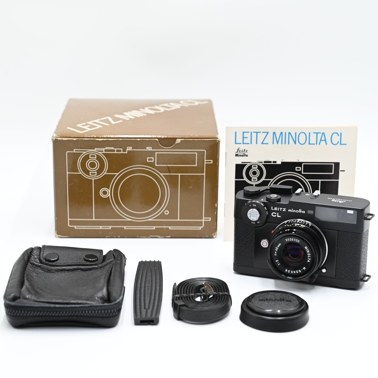 Leitz Minolta CL 40mmf2 Rokkor フィルムカメラ元箱