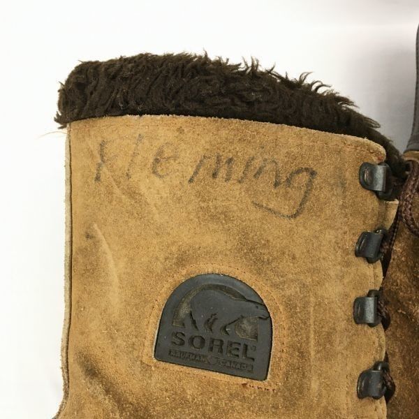 SOREL/ソレル size7 25.0程度 Vintage カナダ製 本革スノーブーツ