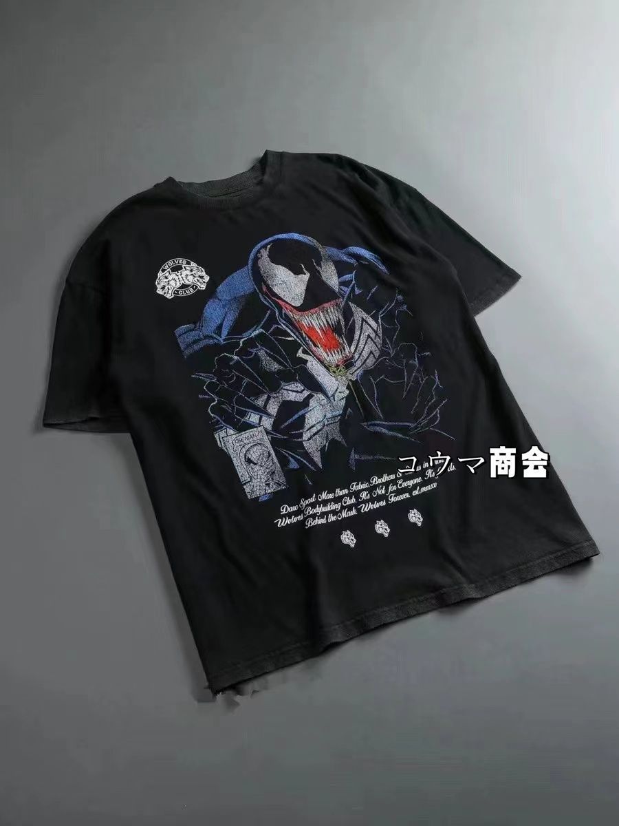 新品 DARC SPORT ヴェノム ヴェノム マーベル 連名半袖 Tシャツ  BLACK