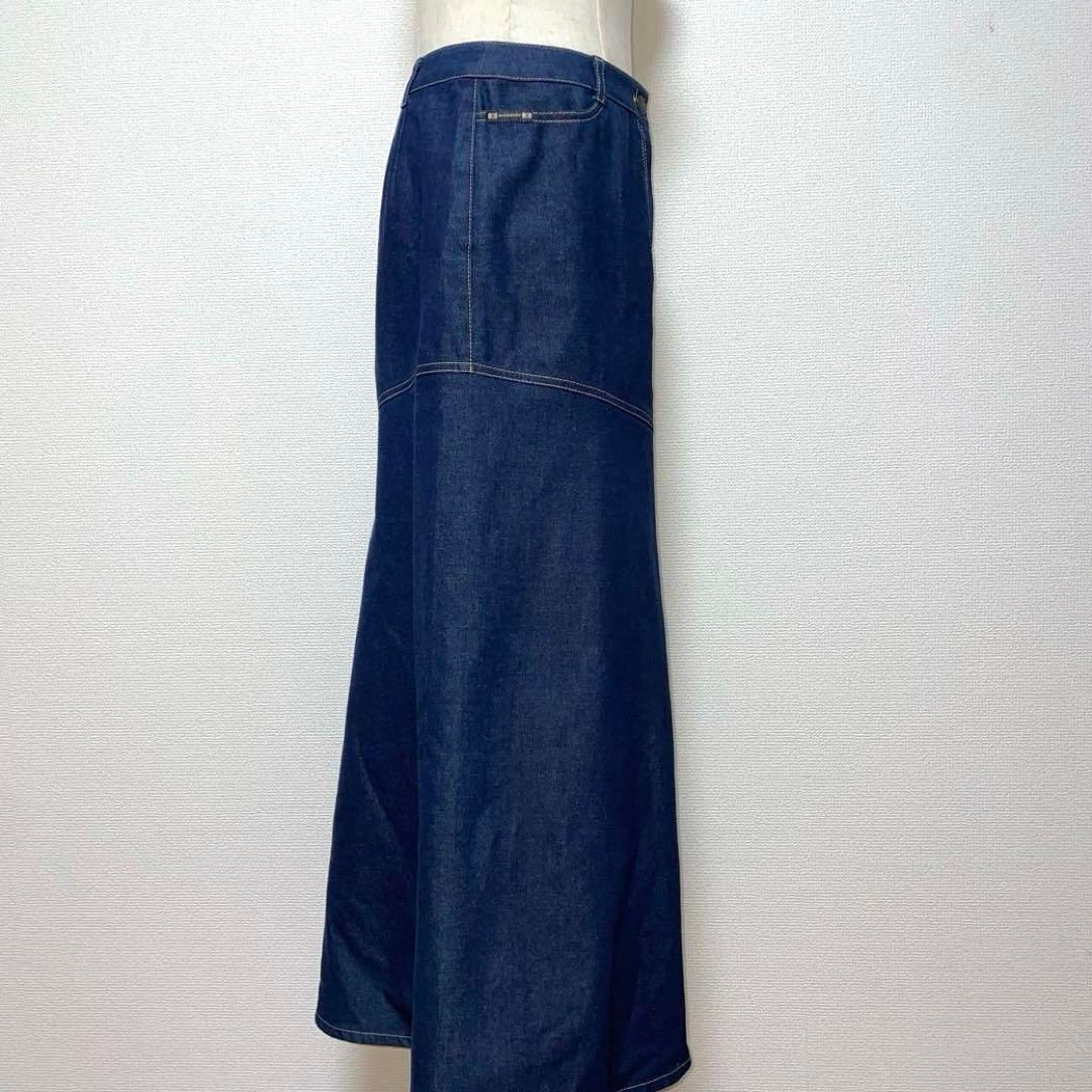 期間限定割引40%！ BURBERRY LONDON バーバリーロンドン デニム ロングスカート 38 ☆安心の全品国内発送！
