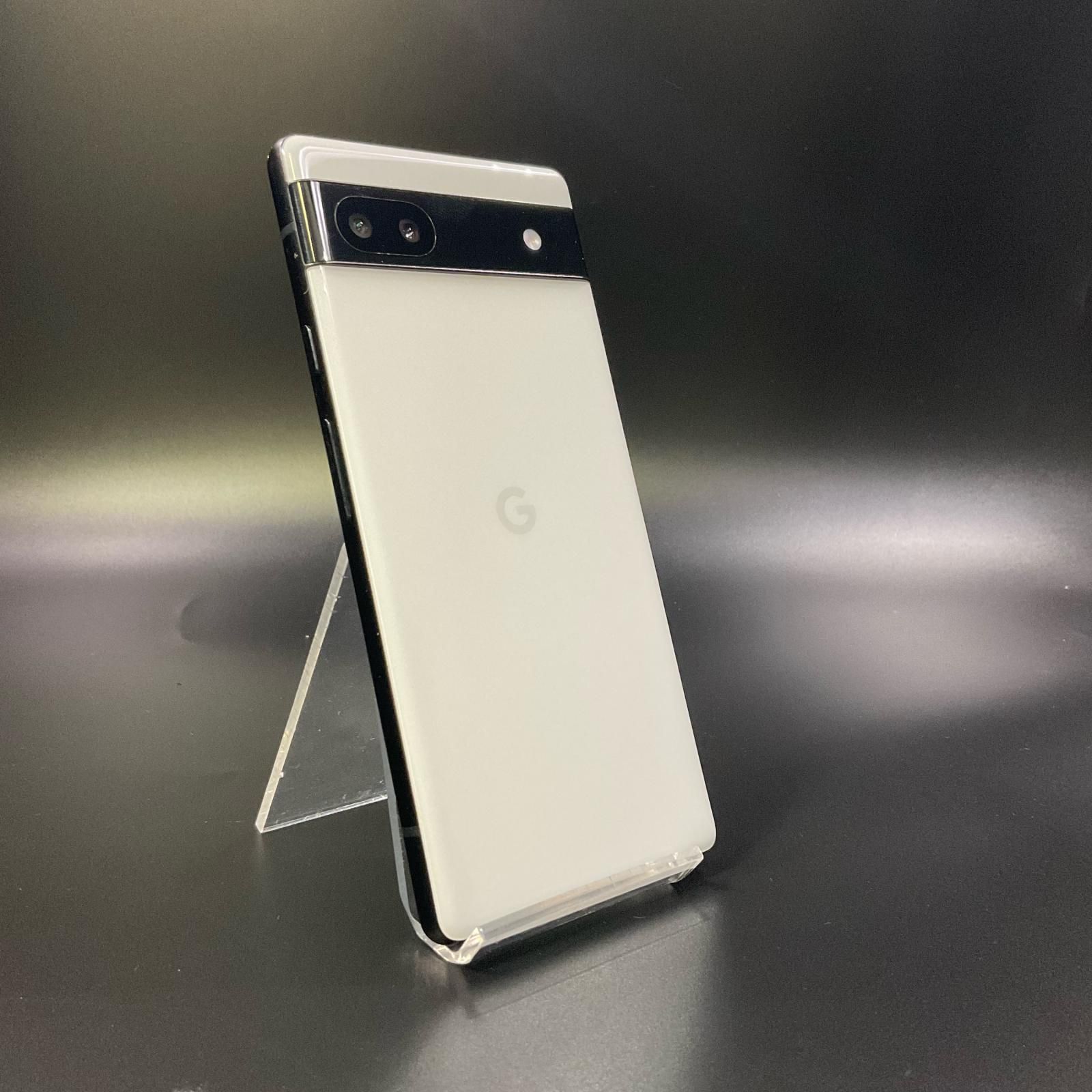 Google Pixel 6a チョーク（白） ケース付き 本体のみ Google Pixel Pixel6a ケース カバー ホワイト 白 ハードケース 6a