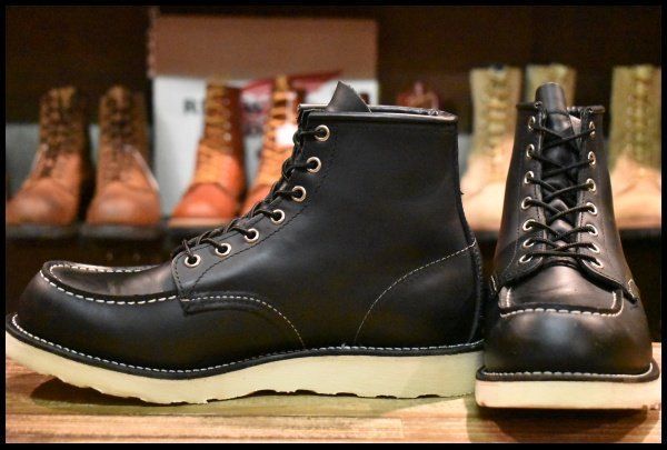 9E 08年 レッドウィング 8179 アイリッシュセッター 黒 ブラッククローム モックトゥ レースアップ ブーツ redwing HOPESMORE FI296
