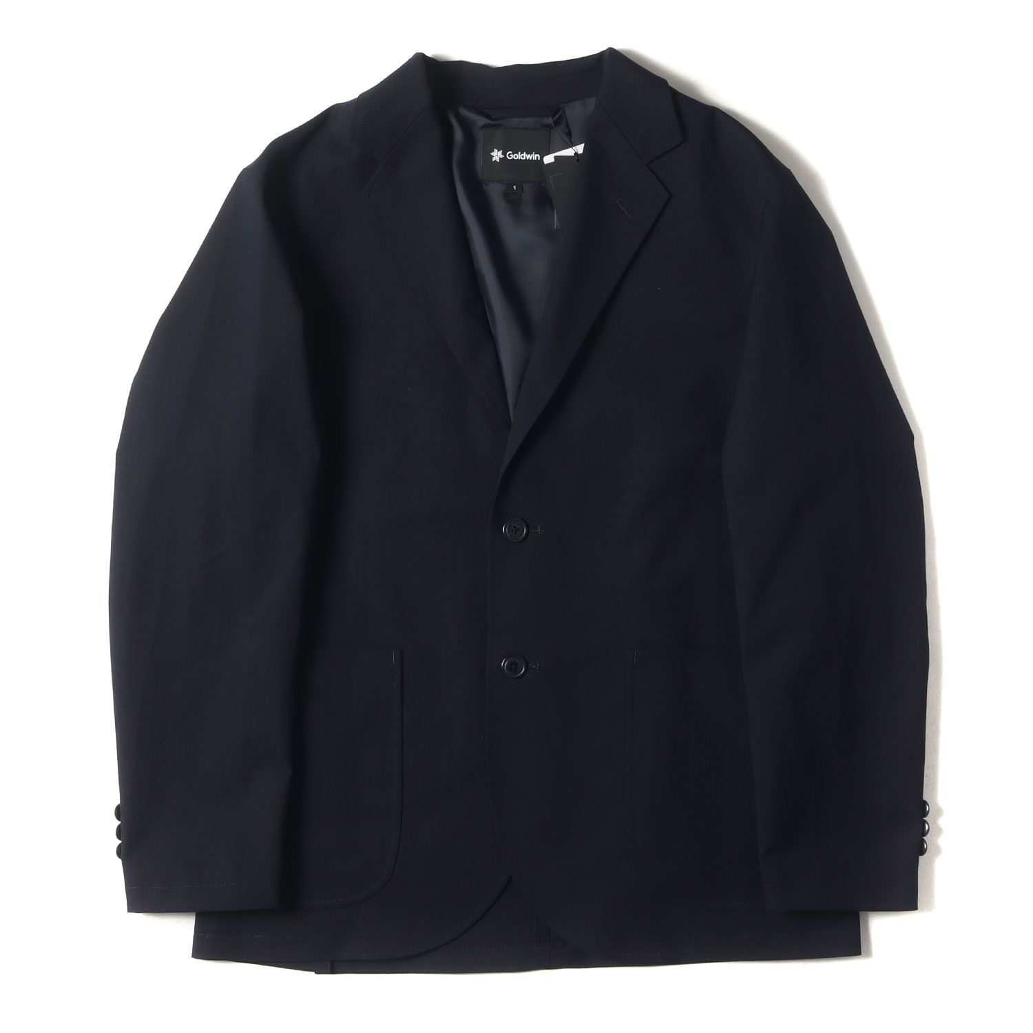 新品 GOLDWIN ゴールドウイン ジャケット サイズ:1(S) 24SS Solotex ツイル 2B テーラード ジャケット (Stretch Jacket GL14503) ネイビー 紺 アウター ブレザー ブルゾン【メンズ】