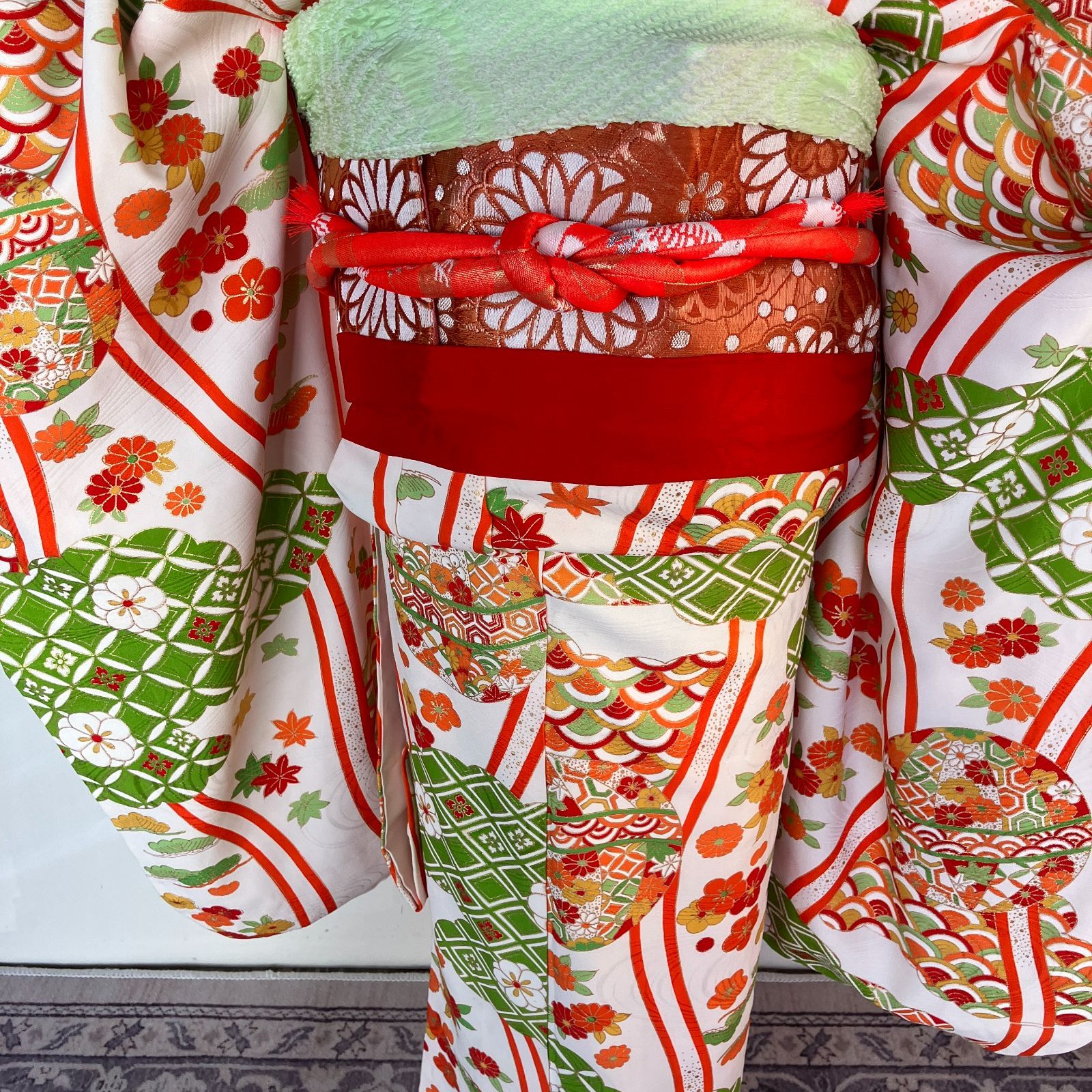 七五三子供用着物 長襦袢 帯揚げ帯締めしごき セット