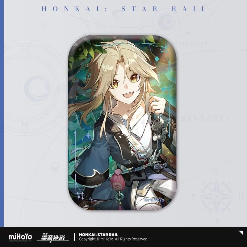 崩壊：スターレイル・公式 スクエア 缶バッジ（光円錐）彦卿・泥