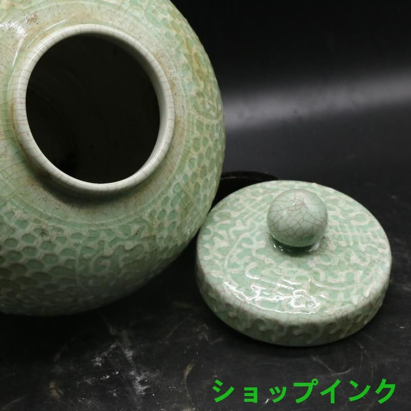 民窯開片影清茶筒 景徳鎮 陶磁器 装飾品 工芸品美術品 置物 民窯開片影清茶筒 景徳鎮 陶磁器 装飾品 工芸品美術品 置物
