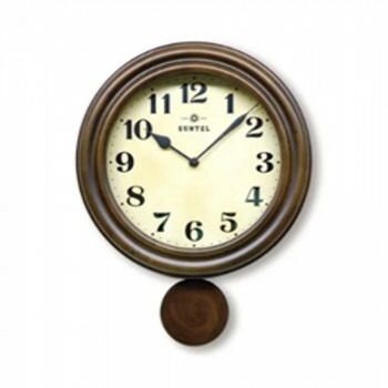 さんてる クォーツ 日本製 日本製 レトロ振り子柱時計(ろくろ