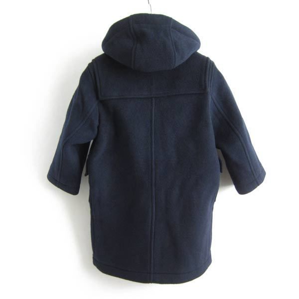 子供服 ブルックスブラザーズ ダッフルコート 紺系 キッズ ジップ×トグルボタン Brooks Brothers 古着 D 140-18-0053 ZV