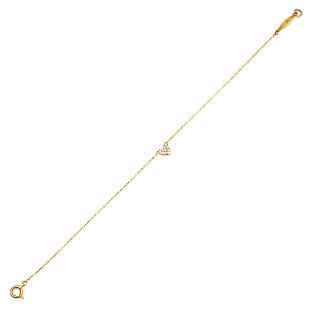 AHKAH K18/AU750 アルファベットA ブレスレット AHKAH K18/AU750 アルファベットA ブレスレット