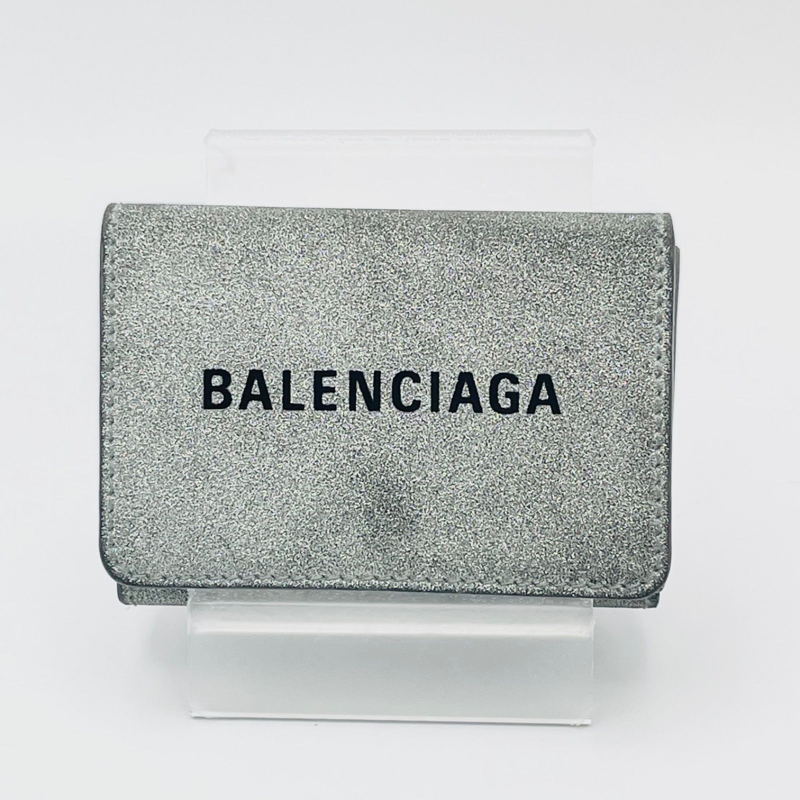 BALENCIAGA - 【極美品】バレンシアガ 三つ折財布 シルバー