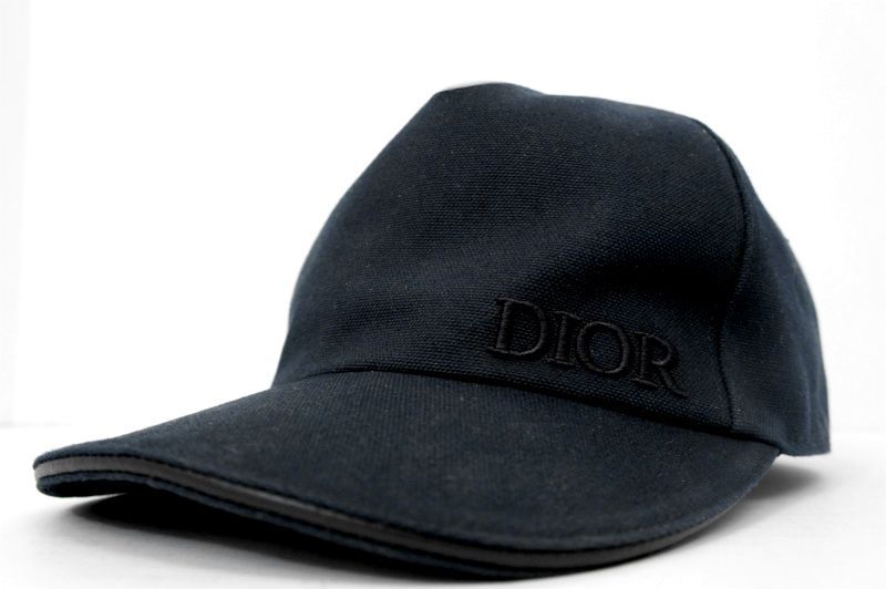 美品8万☆DIOR ディオール 【DIOR】刺繍 ベースボール キャップ 黒 L