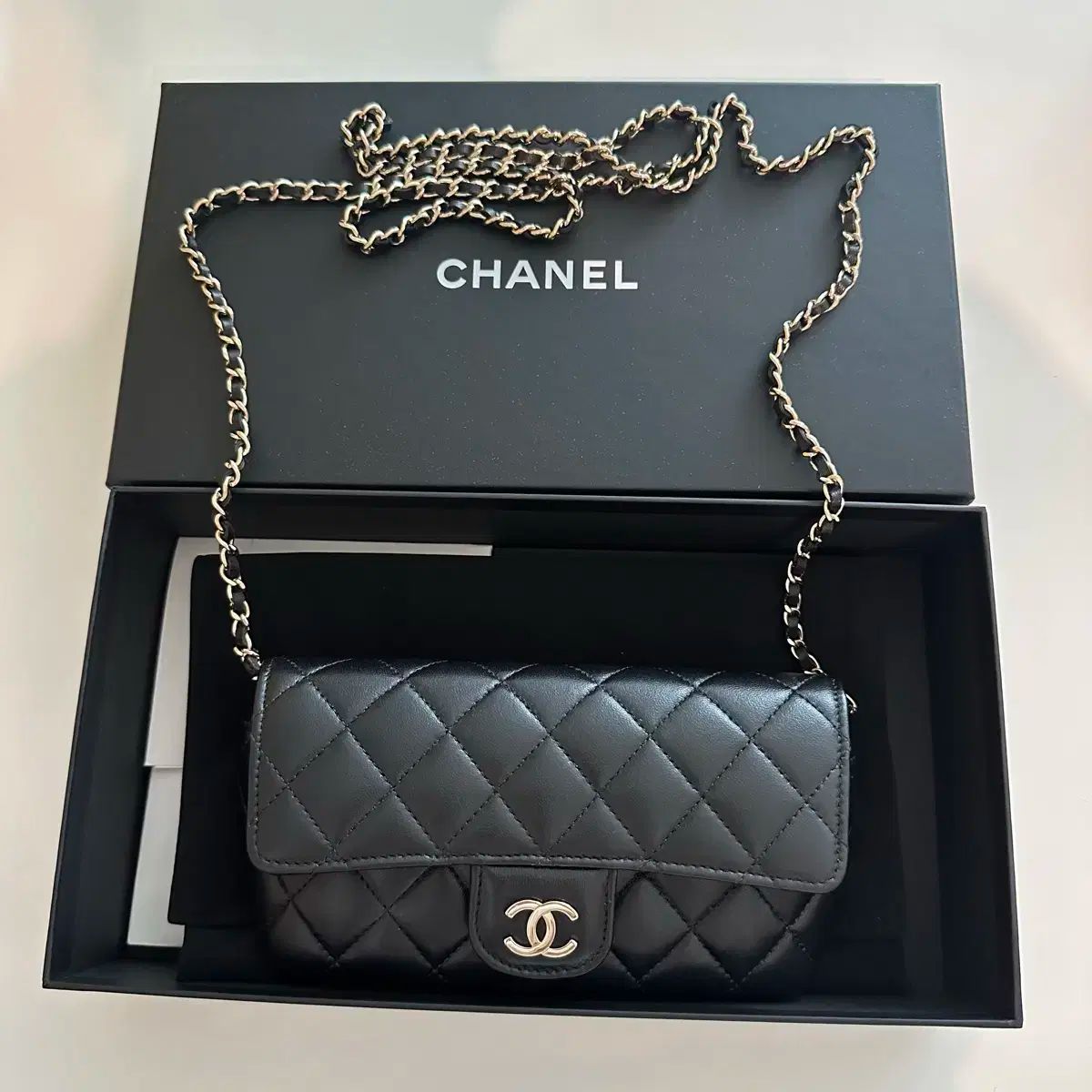 シャネル サングラスバッグ ラムスキン ブラック WWW_MORNINGWALKER_COM