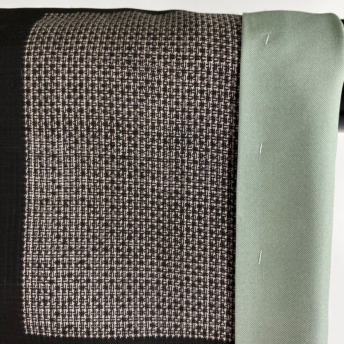 平和屋着物○上質な紬 霞文 反端付き 正絹 逸品 未使用