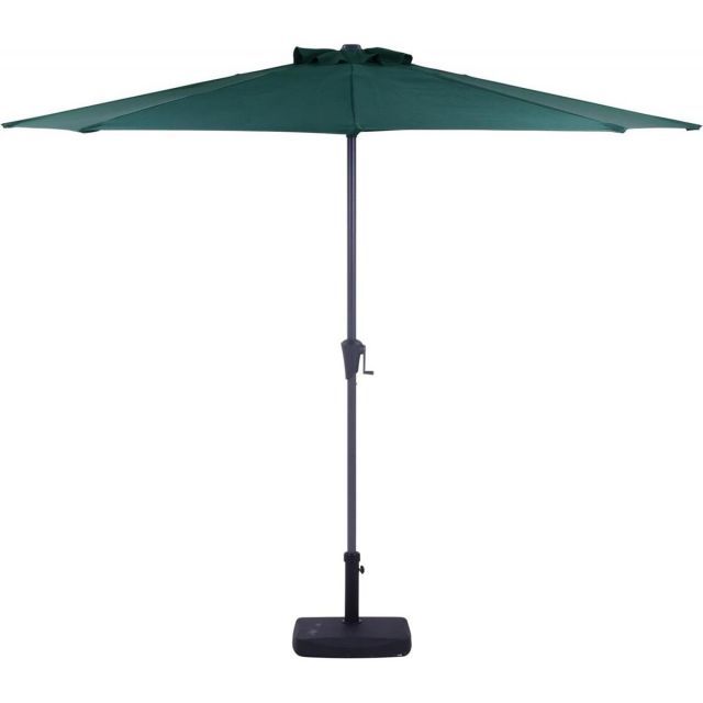 不二貿易 パラソル 半円パラソル グリーン クランク式 大型 37853 パラソルのみ クランク式開閉