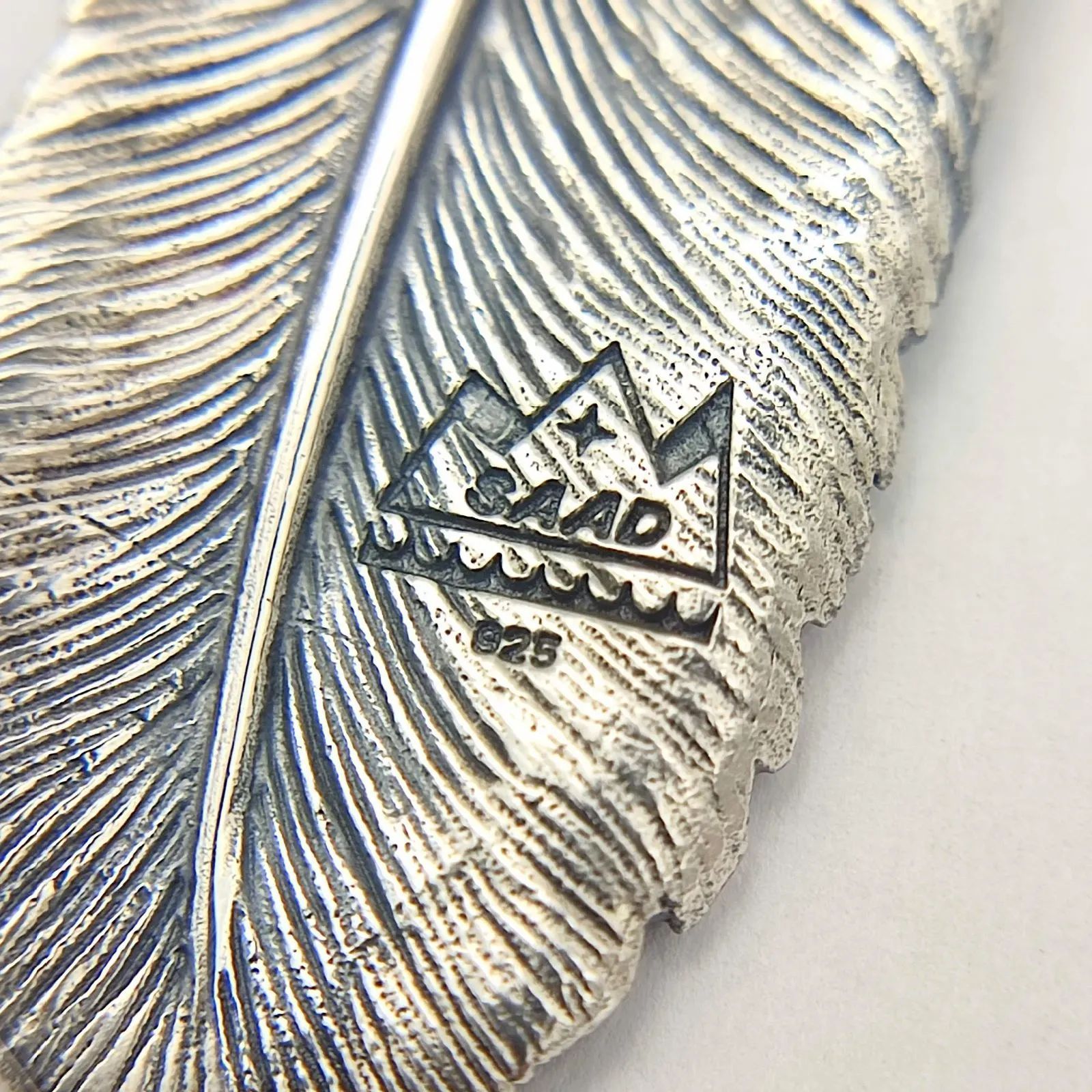 美品】SAAD サード フェザーネックレス ホイール＆フック SILVER