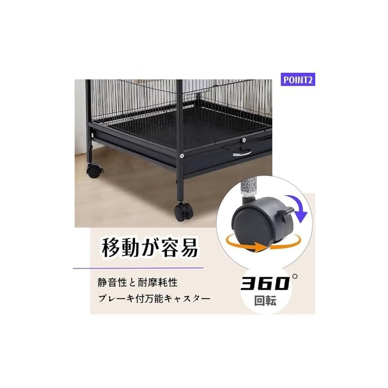 在庫セール】TUIYIDUO 鳥ケージ 鳥かご 大型 バードゲージ 高