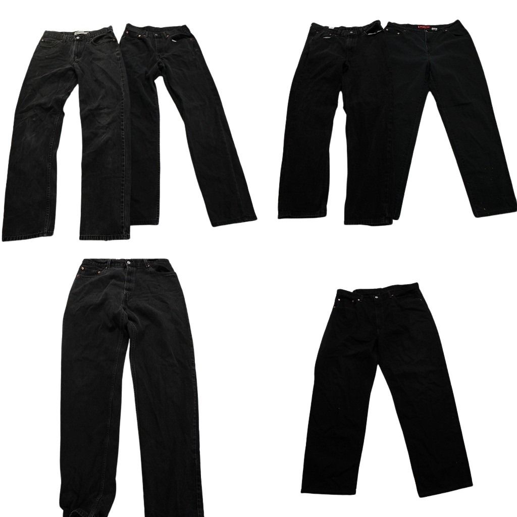 古着卸 リーバイス 550 デニム ブラックデニム パンツ 6枚セット メンズ 32 |22 |36 |38 アメカジ フェード 古着 NA5734