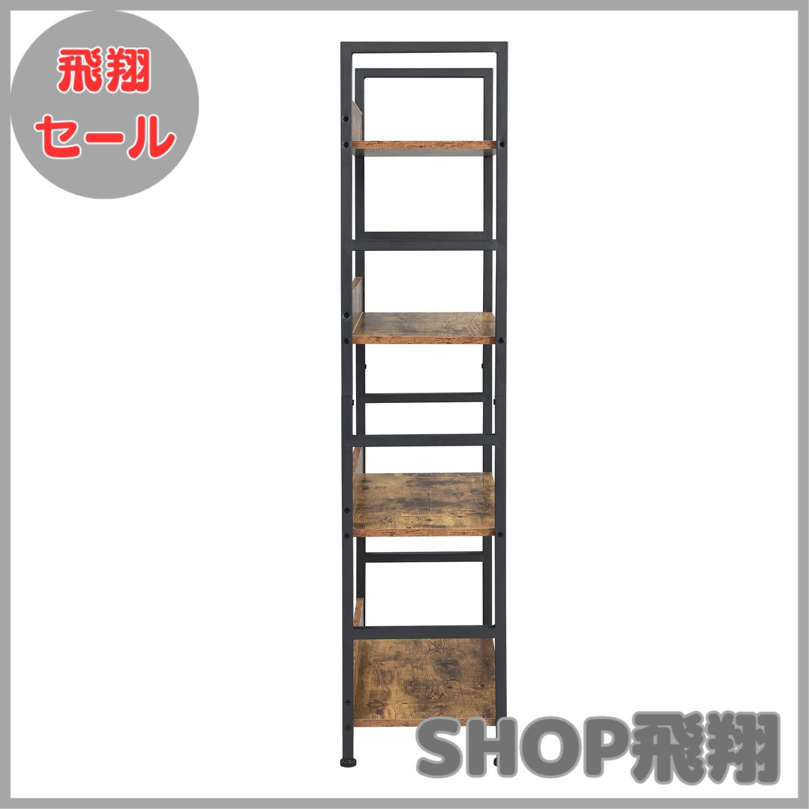 大安売り】XINYF オープンシェルフ ラック 4段 幅60奥行30高さ135cm (L