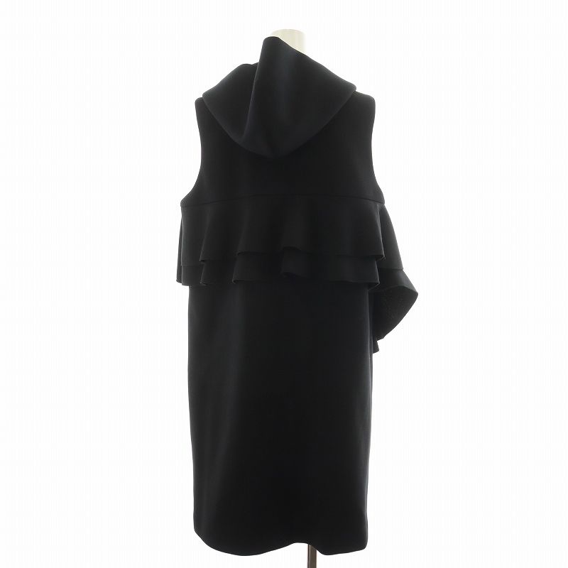 ヨリ yori 21AW ボンディングロングジレ フード F 黒 ブラック YR2115-041SP-5 /AN39 レディース ヨリ yori 21AW ボンディングロングジレ フード F 黒 ブラック