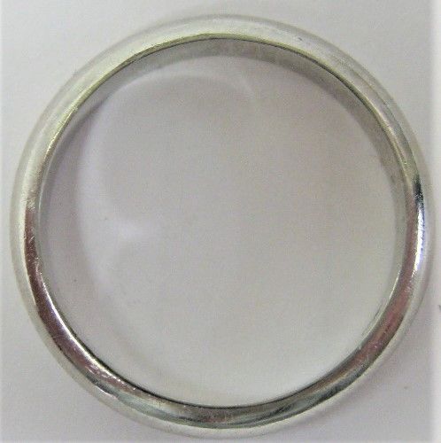 Pt850プラチナ甲丸マリッジリング 結婚指輪 サイズ #6～#6.5 ピンキー - メルカリ