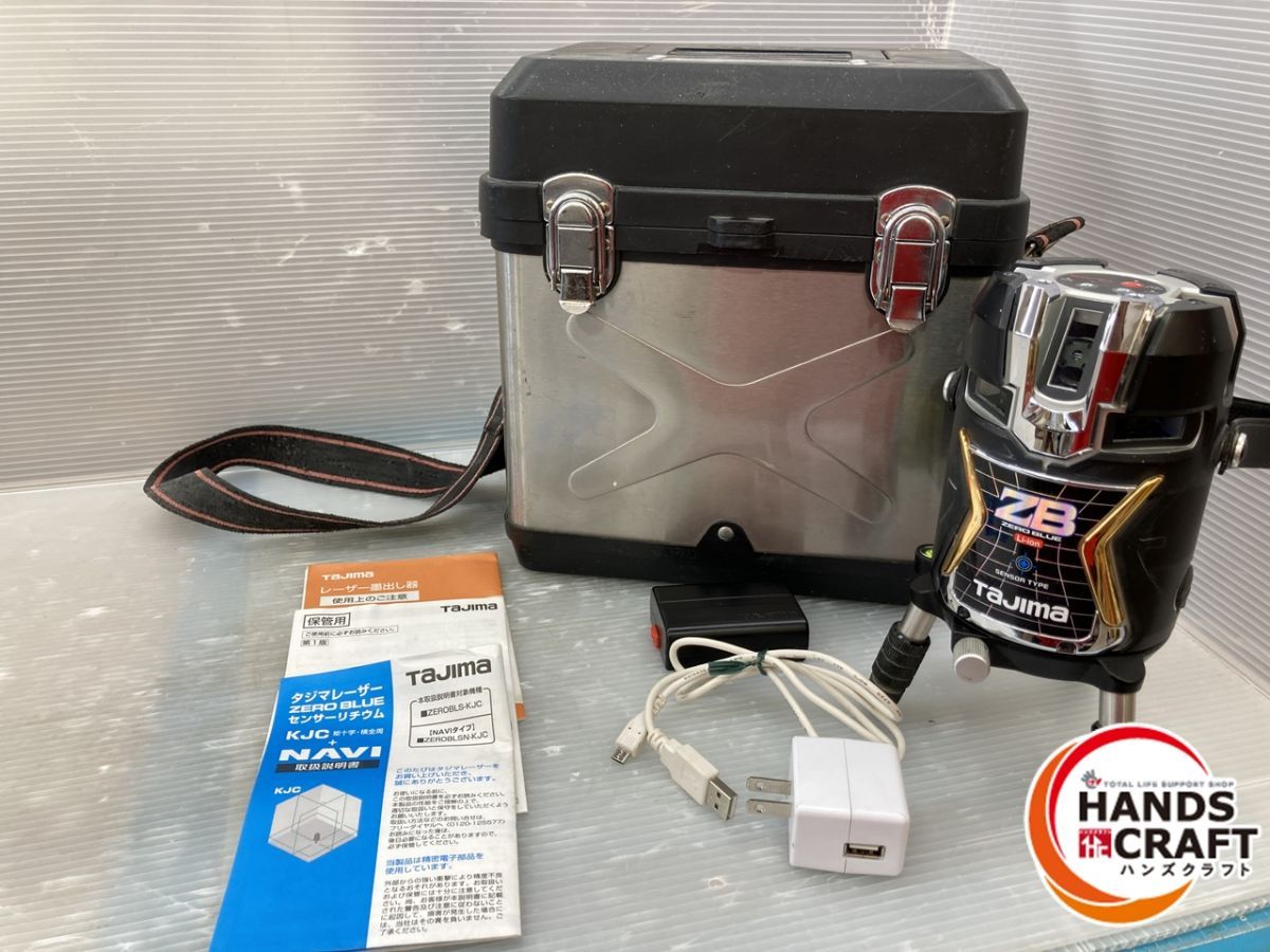 現状品 タジマ ZERO BLS-KJC 墨出し器 バッテリー×2 ケース付き