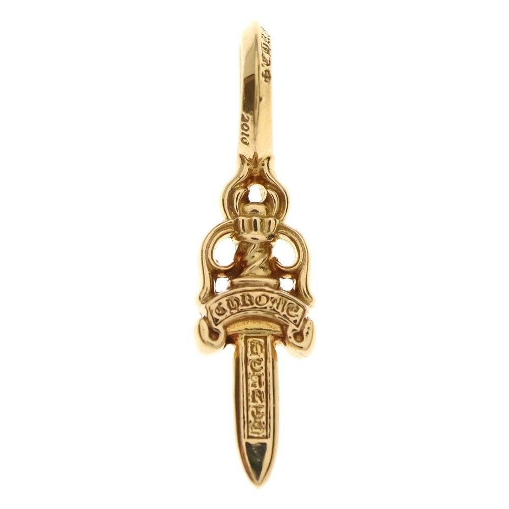 CHROME HEARTS クロムハーツ 22K STACK DAGGER V2 ダガースタックチャーム ネックレストップ ゴールド