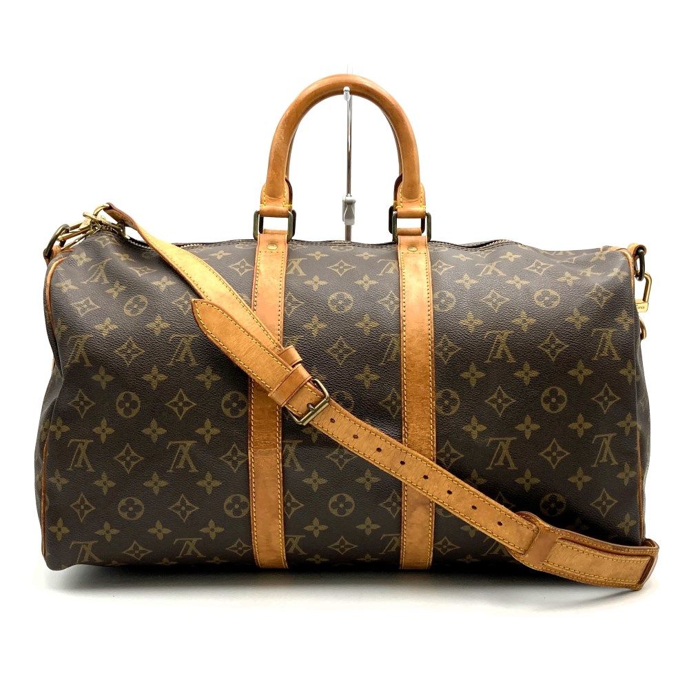 LOUIS VUITTON ルイ・ヴィトン M41418 キーポル45 バンドリエール モノグラム ボストンバッグ ブラウン PVC レディース ウィメンズ ファッション